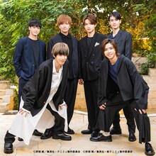 後列左から眞嶋秀斗、財木琢磨、三浦宏規、井阪郁巳。前列左から本田礼生、北乃颯希。