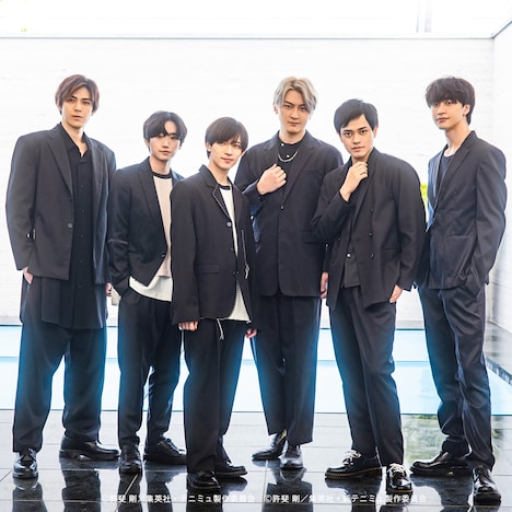 左から加藤将、定本楓馬、阿久津仁愛、田鶴翔吾、前田隆太朗、井澤巧麻。