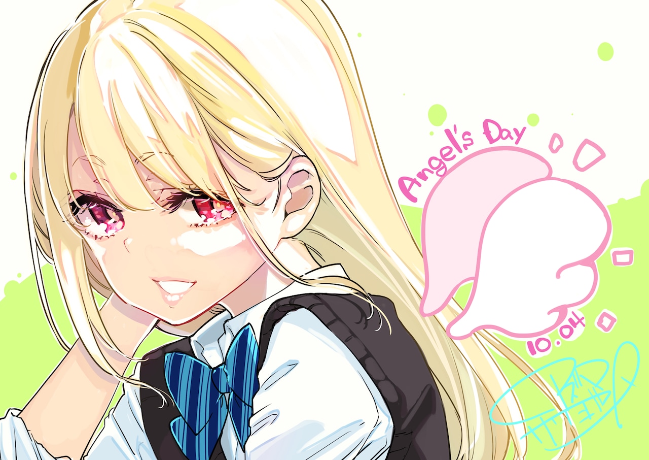 アズマサワヨシによる天使の日イラスト。