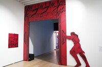 「北斗の拳 40周年大原画展 ～愛をとりもどせ!!～」の様子。(c)武論尊・原哲夫／コアミックス1983