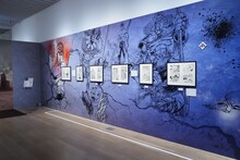 「北斗の拳 40周年大原画展 ～愛をとりもどせ!!～」の様子。(c)武論尊・原哲夫／コアミックス1983