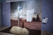 「北斗の拳 40周年大原画展 ～愛をとりもどせ!!～」の様子。(c)武論尊・原哲夫／コアミックス1983