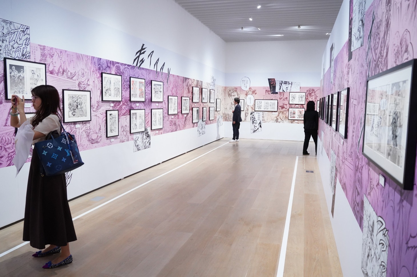 「北斗の拳 40周年大原画展 ～愛をとりもどせ!!～」の様子。(c)武論尊・原哲夫／コアミックス1983