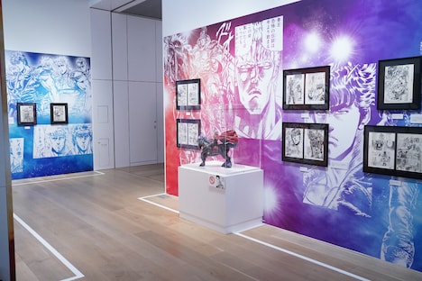 「北斗の拳 40周年大原画展 ～愛をとりもどせ!!～」の様子。(c)武論尊・原哲夫／コアミックス1983