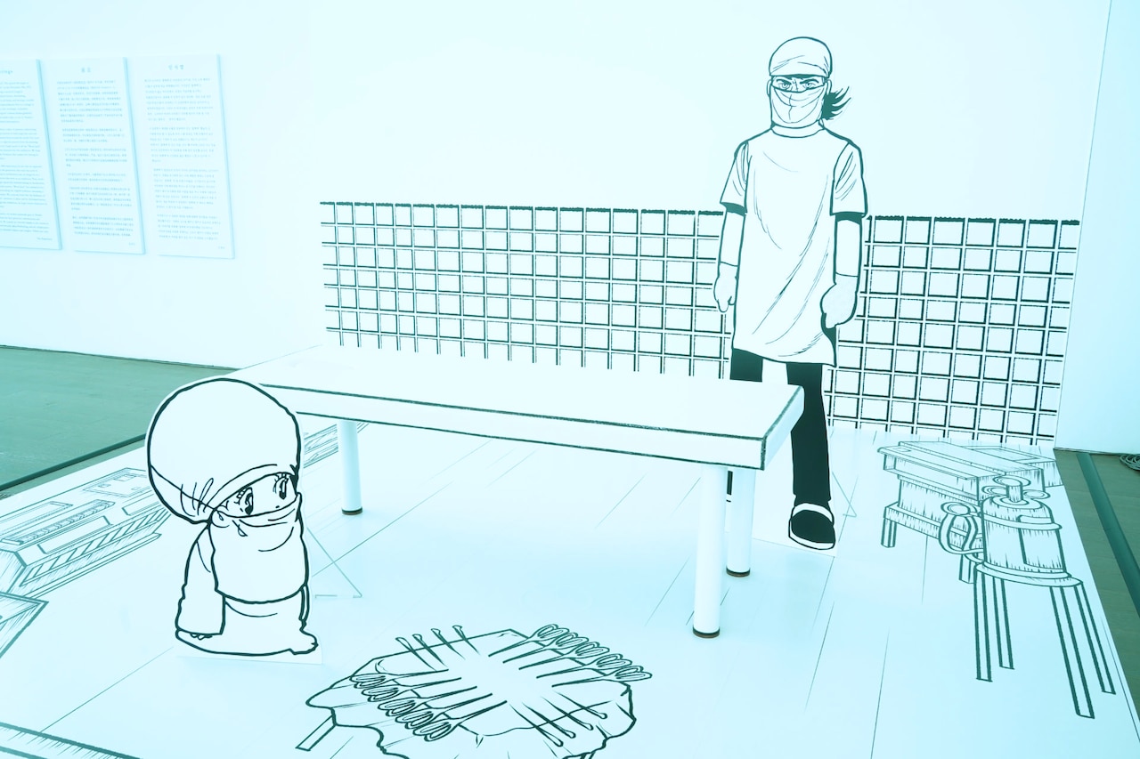 「手塚治虫 ブラック・ジャック展」には、手術台に乗ることができるフォトスポットも。 (c)Tezuka Productions