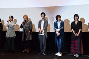 映画「デジモンアドベンチャー02 THE BEGINNING」完成披露舞台挨拶の様子。