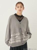 「ゲゲゲの鬼太郎ニットカーディガン」着用イメージ