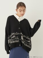 「ゲゲゲの鬼太郎ニットカーディガン」着用イメージ