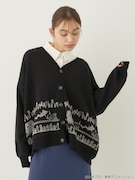 「ゲゲゲの鬼太郎ニットカーディガン」着用イメージ