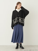 「ゲゲゲの鬼太郎ニットカーディガン」着用イメージ