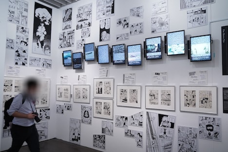「手塚治虫 ブラック・ジャック展」の様子。