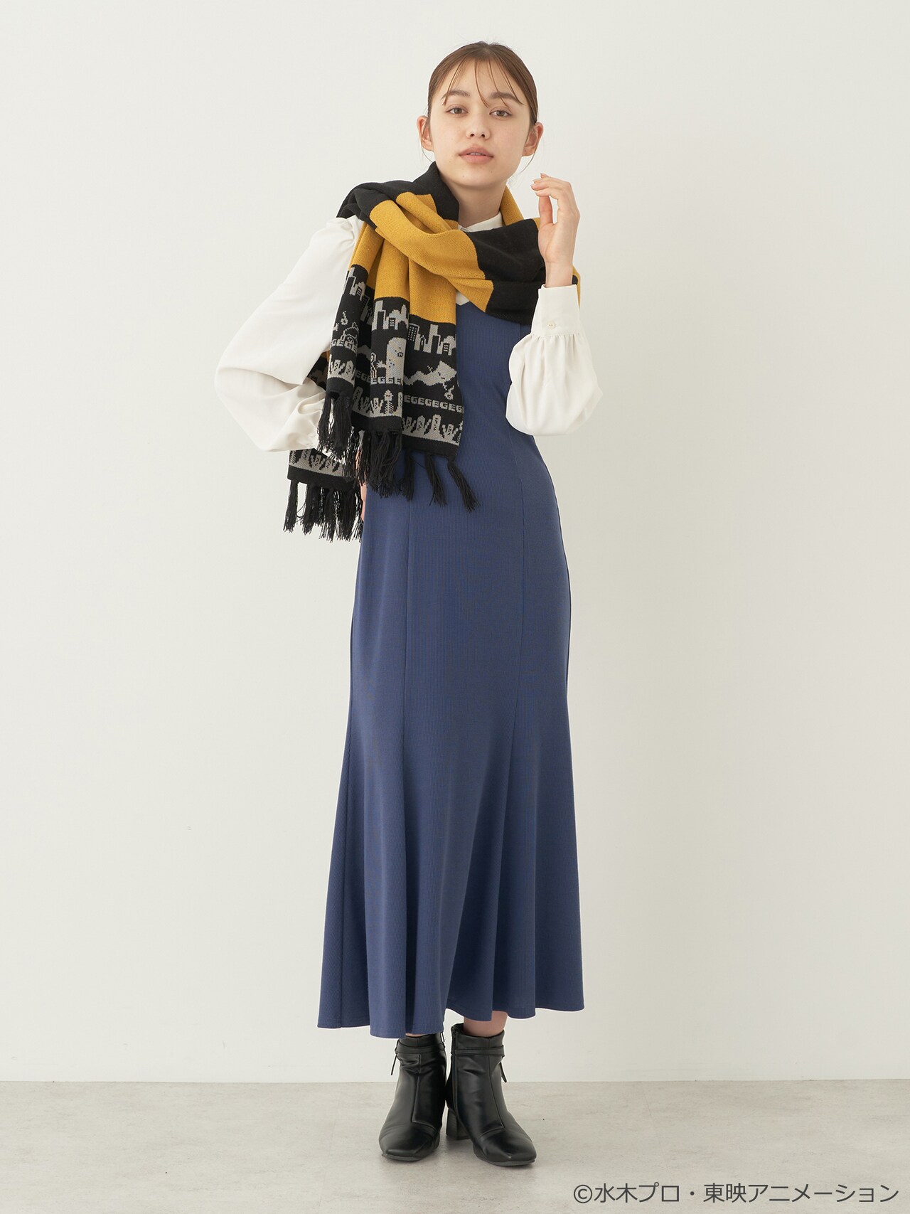 ゲゲゲの鬼太郎ニットストール」使用イメージ [画像ギャラリー 20/54