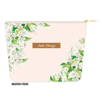 「秘密-トップ・シークレット-」で描かれた花をモチーフとしたポーチ。