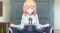 TVアニメ「豚のレバーは加熱しろ」第1話「オタクは美少女に豚扱いされると喜ぶ」の場面カット。