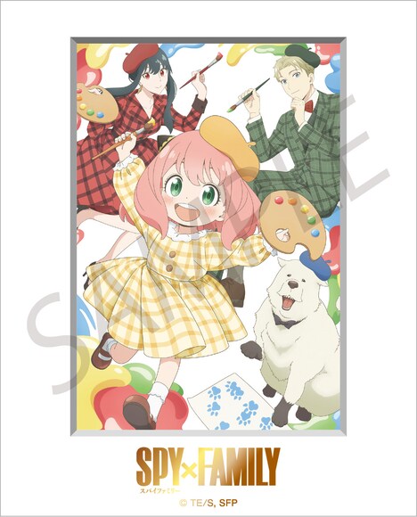 WIT×CLW アニメ SPY×FAMILY SHOP有償特典「描き下ろしビジュアルブロマイドフレームセット お絵描き ver.」