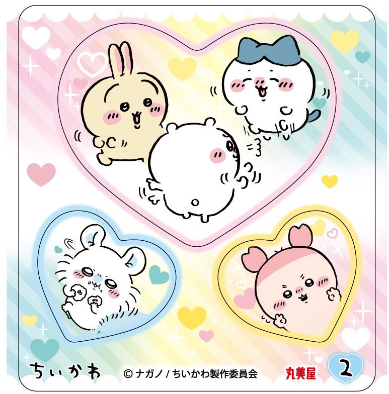 商品に付いてくるキラキラシール（全6種）