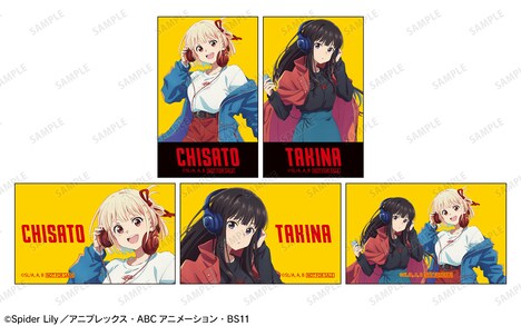 ポップアップショップの開催店舗特典のイラストカード。