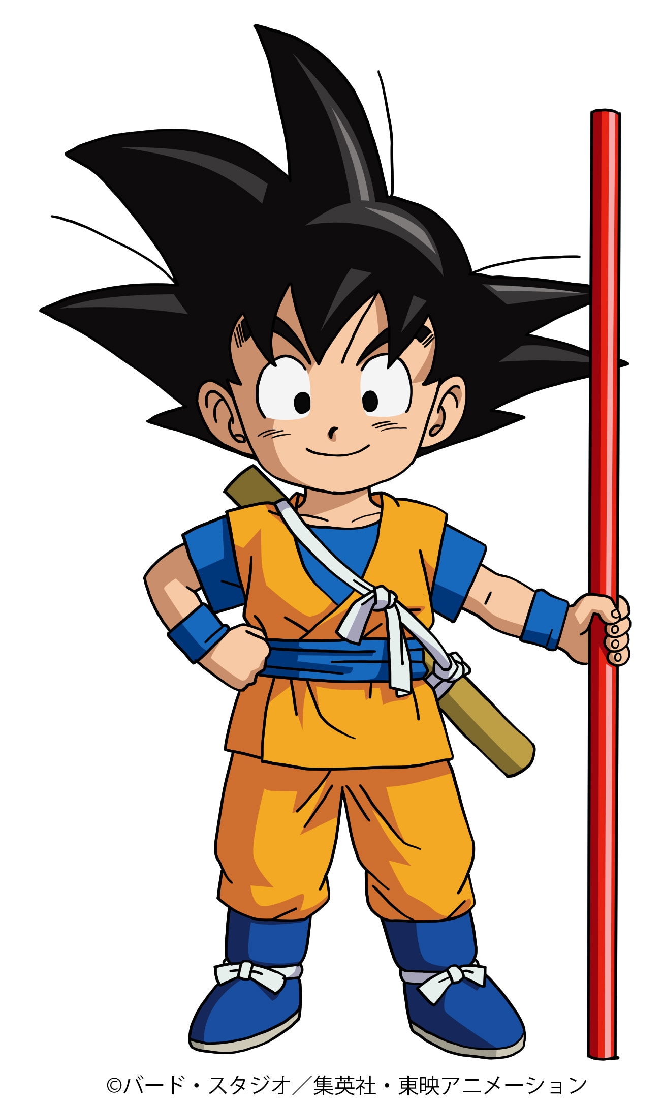 孫悟空のキャラクタービジュアル。