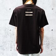 「WHITE MUSTACHE Tee [chocolate]」