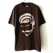 「WHITE MUSTACHE Tee [chocolate]」