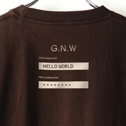 「WHITE MUSTACHE Tee [chocolate]」