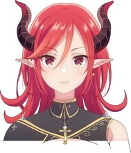 宇月聖（CV：小林ゆう）
前世は男の精を糧に生きるサキュバスだったが、同性の女にしか興味を示さなかったため餓死。転生して今に至る。頭の角は前世の名残。