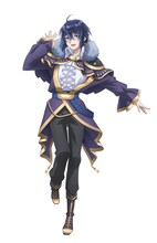 テオドール・オーギュスト・ハイン（CV：伊瀬茉莉也）。アルノルトの弟で第二皇太子。アルノルトと同じ青色の瞳をしている中性的な美少年。アルノルトと顔を合わせることは滅多になく、確執があるという噂。リーシェは、弟に近づくなとアルノルトに言われている。 (c)雨川透子・オーバーラップ／ループ7回目製作委員会