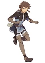 フリオ（CV：日野聡）。平和を好む心優しい青年。突然異世界へ“勇者候補”として召喚される。Lv1での能力が平凡だったため追放されたが、Lv2になるとステータスが「∞」に変化。常人には扱い切れない程の力を手に入れてしまう。元いた世界ではバナザという名前だったが、異世界では正体を隠すためフリオと名乗る。  (c)鬼ノ城ミヤ・オーバーラップ／Lv2からチートだった製作委員会