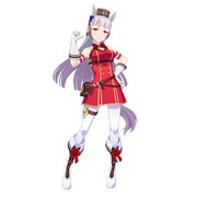 ゴールドシップ（CV：上田瞳）。思いつくままに行動し、面白おかしく生きる自由人。隙あらばボケ、ツッコみ、熱くなり、すぐ冷める。万人と分け隔てなく絡むが、それはゴルシ劇場を盛り上げるためであり、友情や絆をどれほど感じているかは定かではない。トレセン学園一のトリックスター。