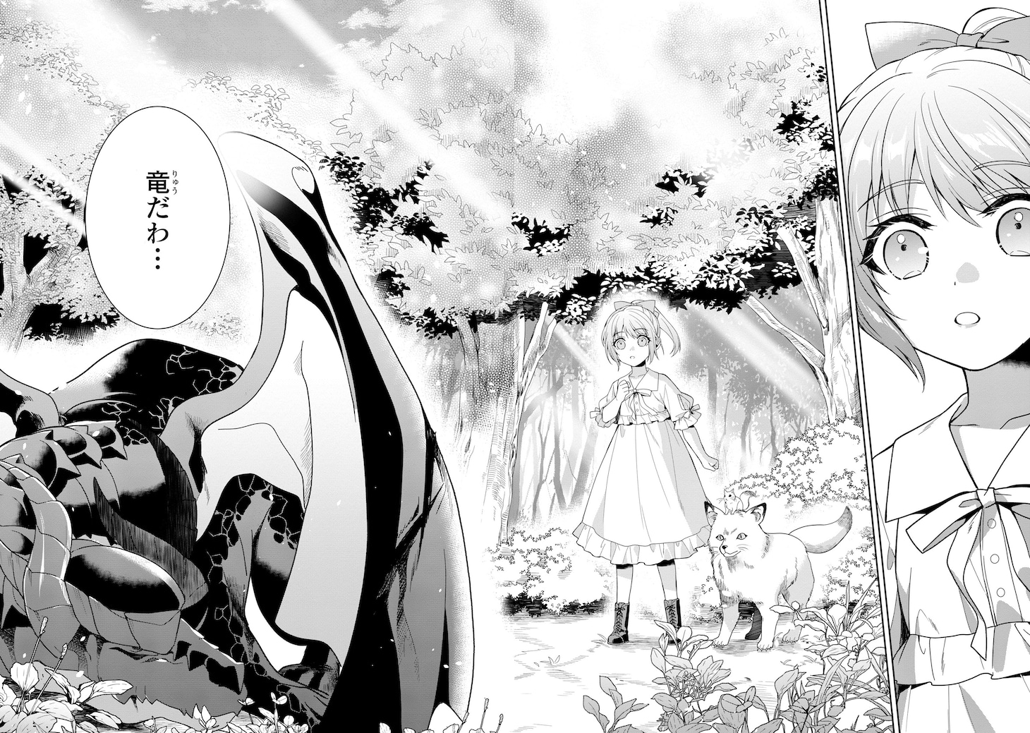 「黒竜陛下の政略花嫁 魔女ですが、助けた竜に嫁入りさせられそうです」より。