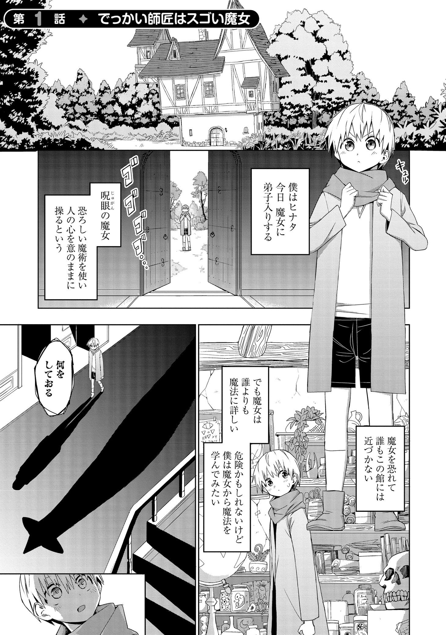 「魔法と僕とでっかい師匠」より。