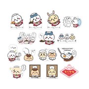 「スマホに貼れるサイズのクリアステッカーコレクション（全15種）」