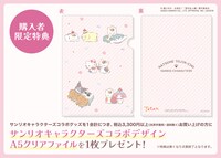 購入特典のA5クリアファイル。