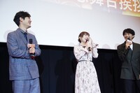 アニメ映画「北極百貨店のコンシェルジュさん」公開記念舞台挨拶の様子。