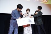 アニメ映画「北極百貨店のコンシェルジュさん」公開記念舞台挨拶の様子。