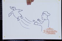 大塚剛央が描いたエルルと秋乃。