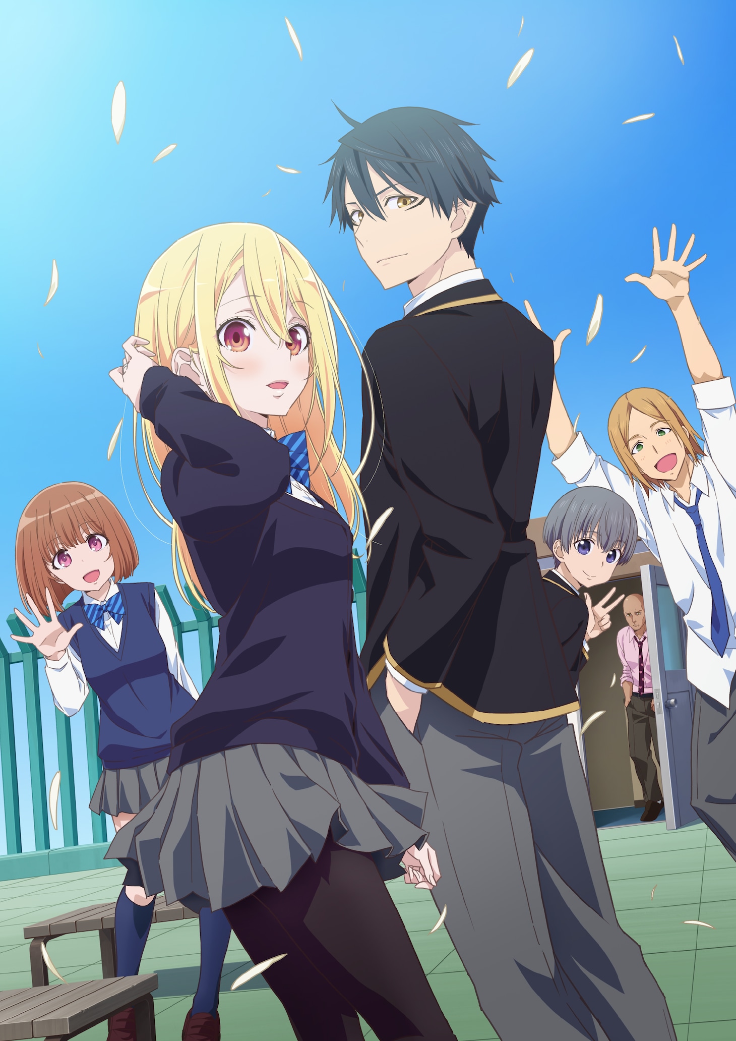 TVアニメ「愚かな天使は悪魔と踊る」メインビジュアル (c)2023 アズマサワヨシ/KADOKAWA/かな天製作委員会
