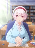 TVアニメ「道産子ギャルはなまらめんこい」夏川怜奈の描き下ろしビジュアル。