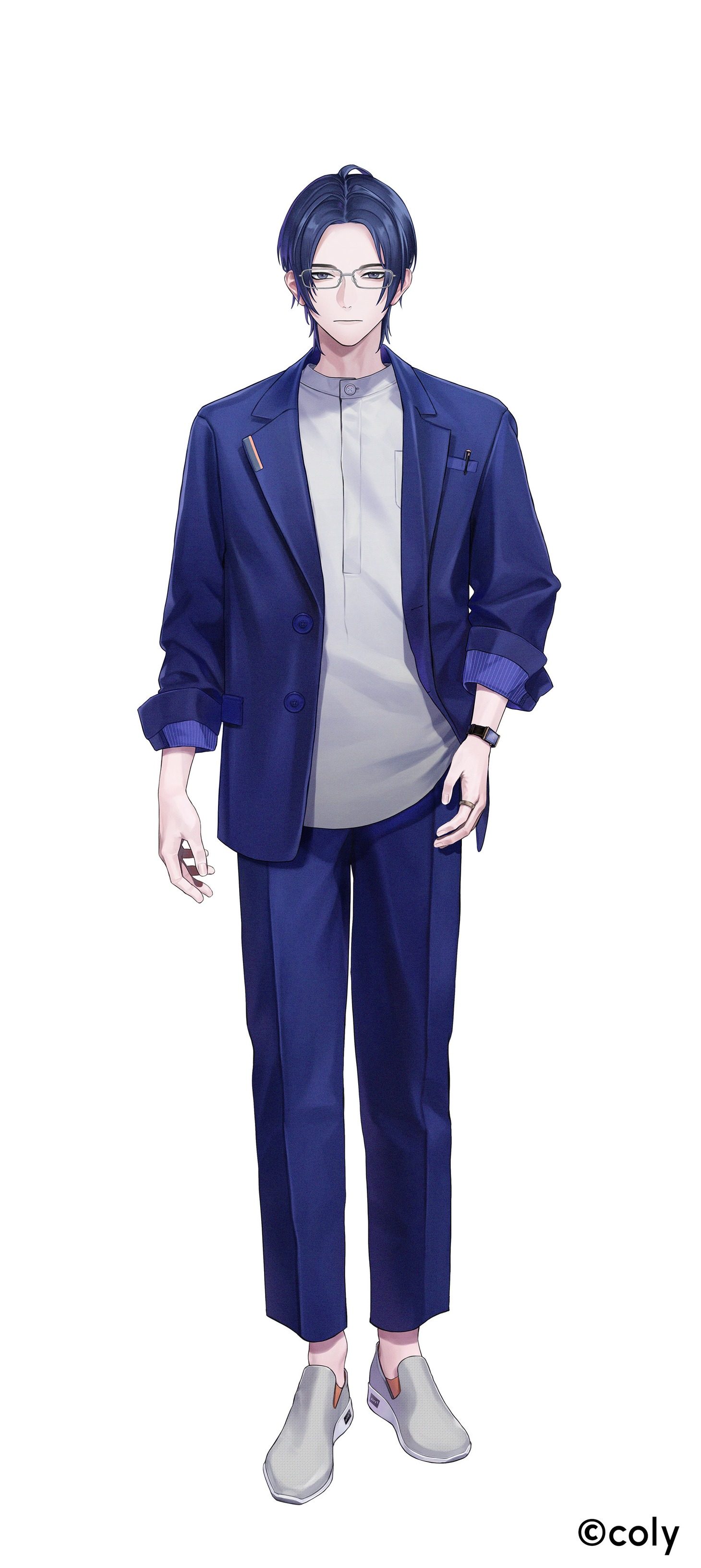 節見静（CV：松岡禎丞）
秩序を重んじ、静寂を愛する男。人との関わり合いが好きではなく、植物に囲まれていたい。なんだかんだ仲間のことは大切にしており、メンバーからの信頼も厚い。共有スペースは散らかさないが、自分のテリトリーは超絶汚いという一面も。