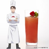 オリジナルノンアルコールドリンク「茨戸静男『OTOME Soul』」のイメージ。