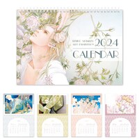 2024年カレンダー。リング式の紙製A4サイズ。