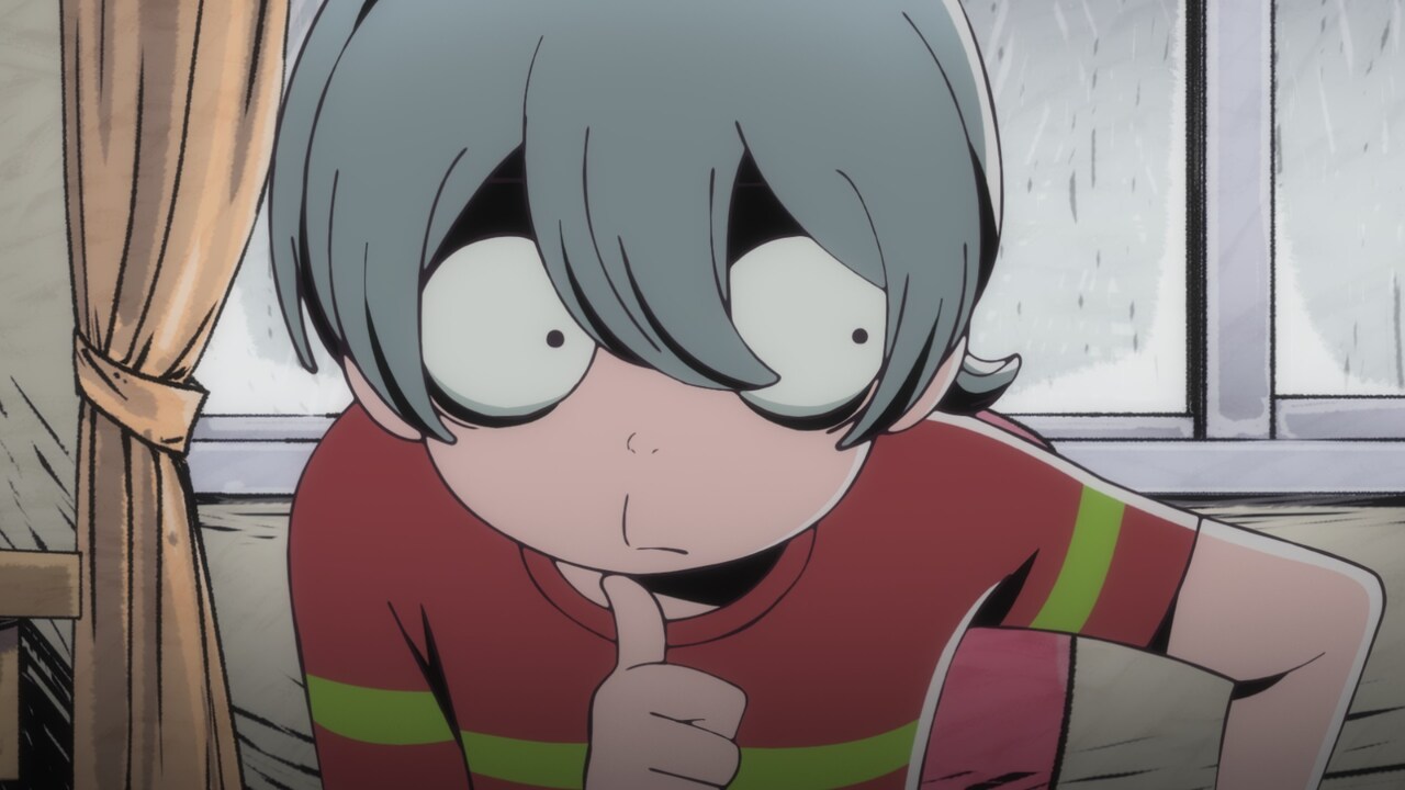 アニメ「悪魔くん」第1話の場面カット。