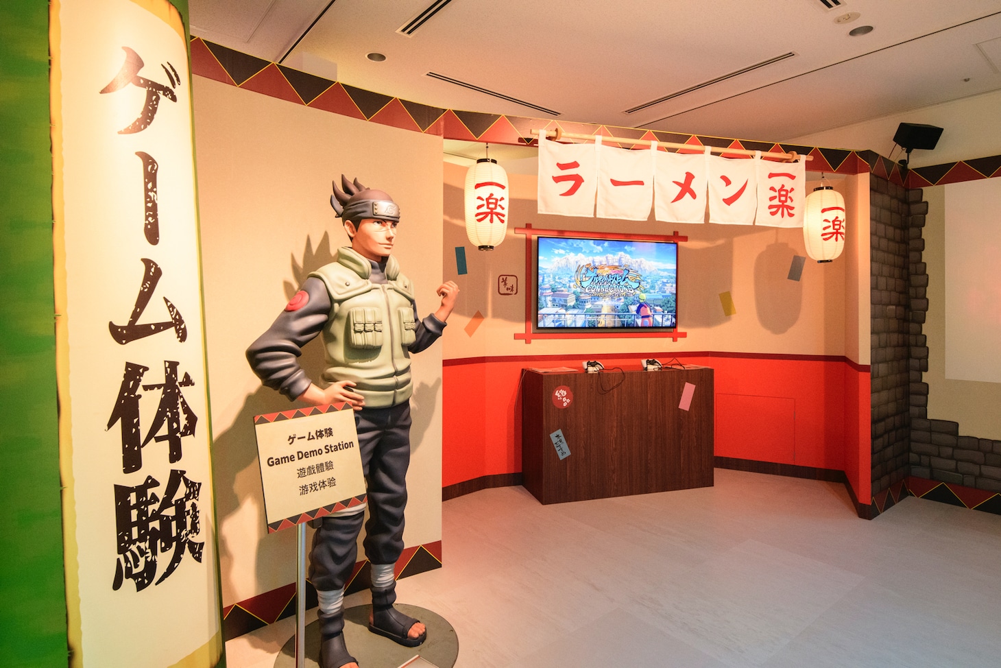 最新ゲームの体験コーナーも。