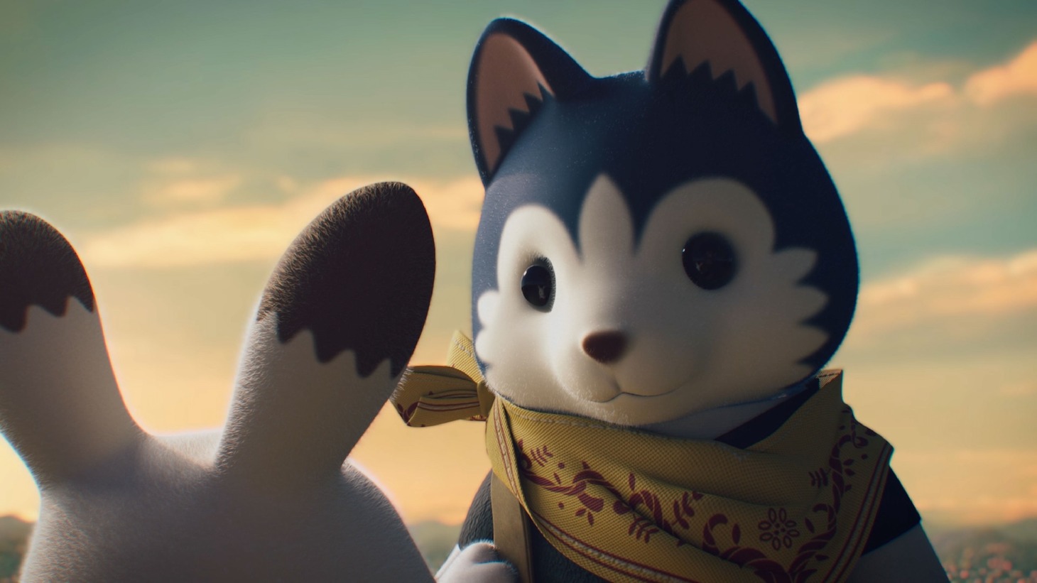 「劇場版 シルバニアファミリー フレアからのおくりもの」より、ブルースの場面カット。