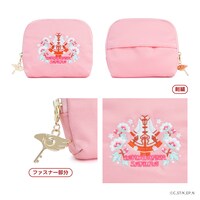 「サテン刺繍ティッシュケースポーチ」