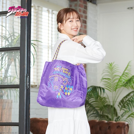 「ONOFFYFREE×ジョジョの奇妙な冒険 スターダストクルセイダース 刺繍バッグ 空条承太郎」