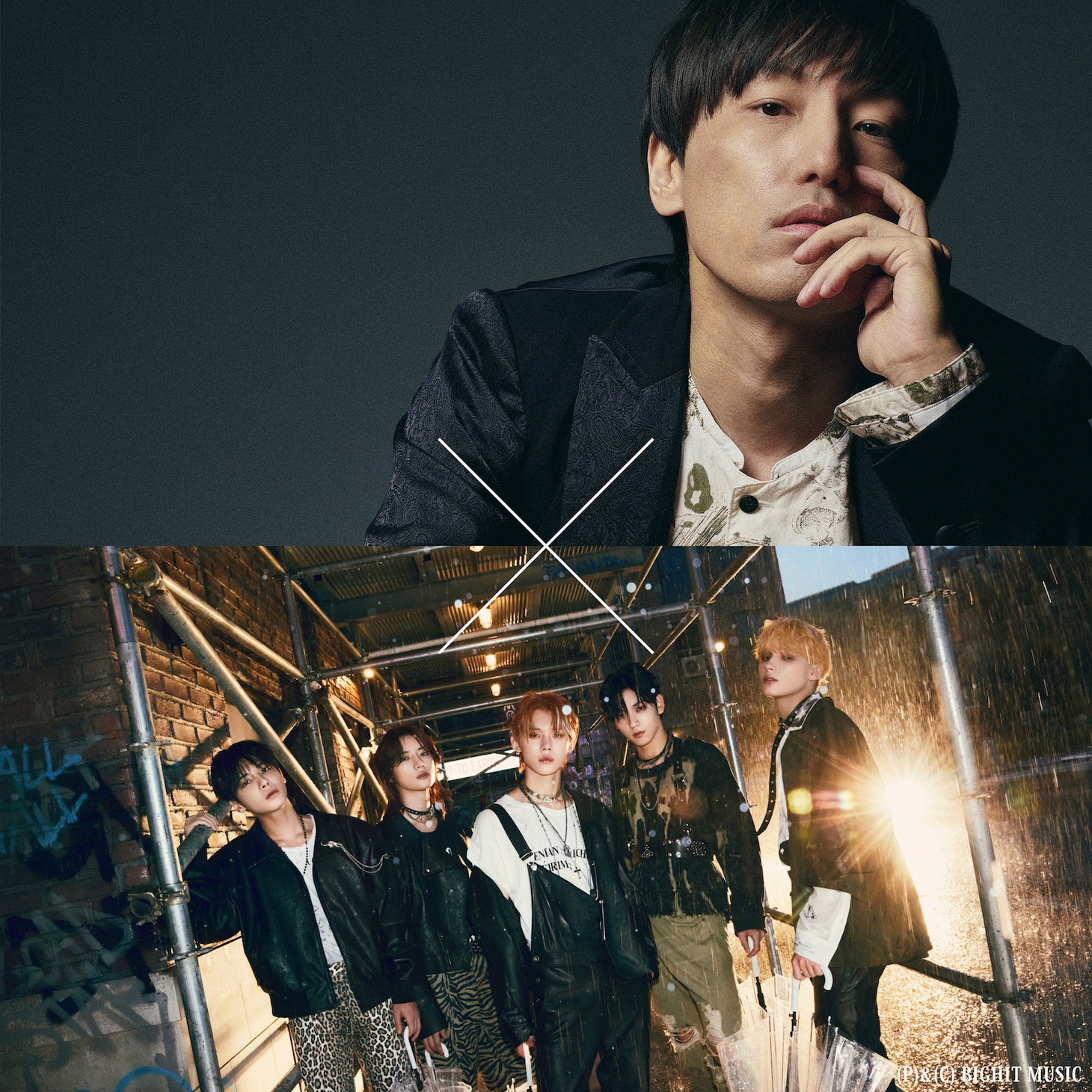 澤野弘之（上）、TOMORROW X TOGETHER（下）。(P)&(C) BIGHIT MUSIC