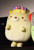 ステージに到着したねこ。