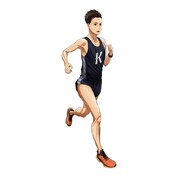 「風が強く吹いている」の清瀬灰二。(c) 三浦しをん・新潮社／寛政大学陸上競技部後援会