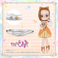 「魔法のほうきマリッジリング（石付き） 藤原はづきVer. プラチナ」